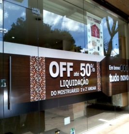Adesivos para vitrine