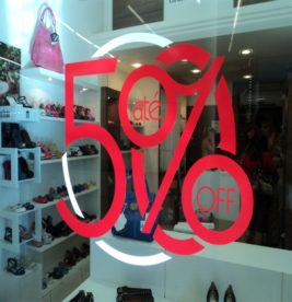 Adesivos para vitrine
