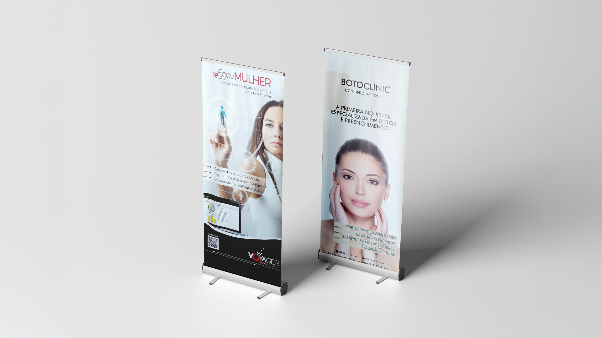 ngd nucleo grafico empresa banner roll up voyager botoclinic